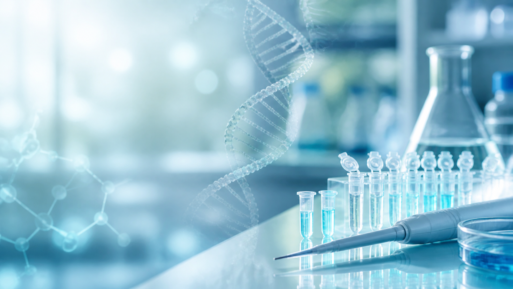 生命科学实验室与分子研究场景